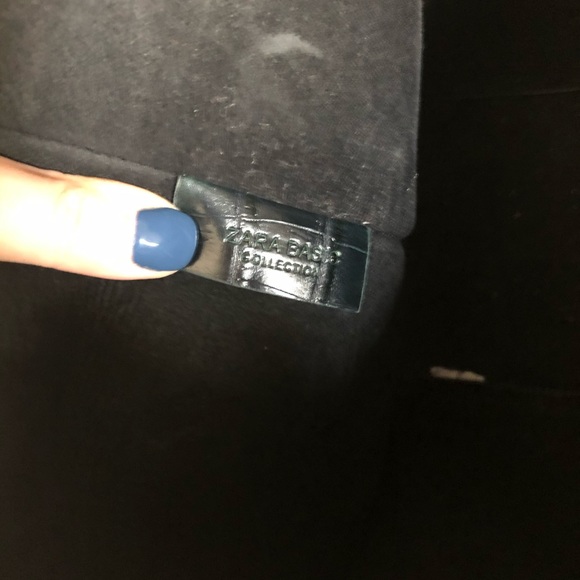 🌻3/25$ Zara large faux croc-embossed tote bag dark green - Picture 7 of 14